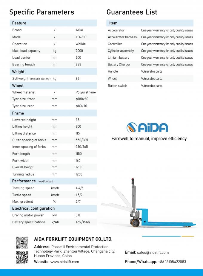 Semi Electric Jet Pallet Jack Parts