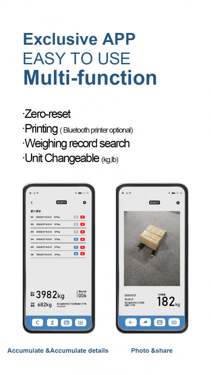 Weighing Bar Bluetooth Record with 1500kg Capacity