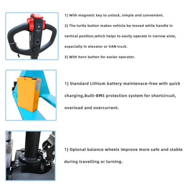 Mechanical Electric Pallet Jack Forklift 0