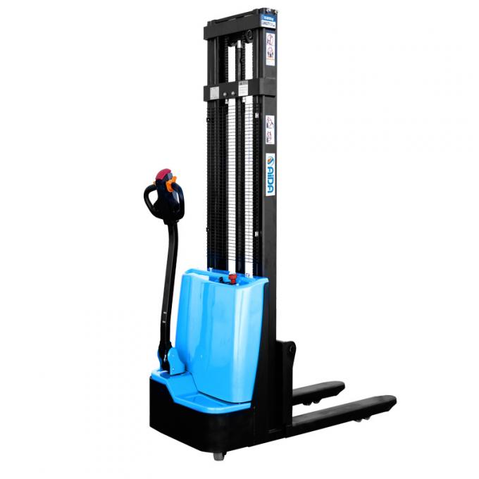 Hydraulic Electric Lifting Platform All Terrain Powered Leveling Pallet Stacker