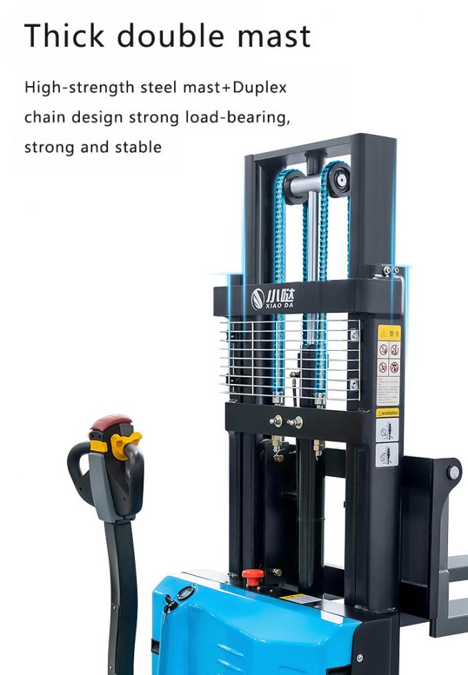 Pedestrian Stand On Pallet Stacker full electric pallet stacker reach walkie stacker 2