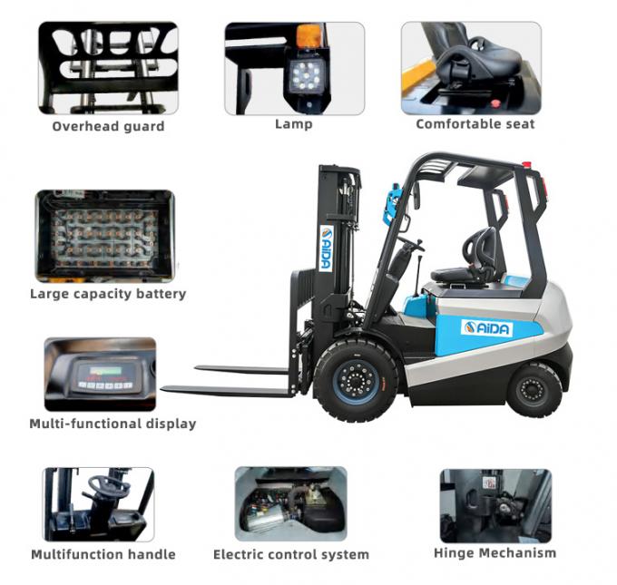 Best Selling Electric Forklift Warehouse New Forklift 2 Ton