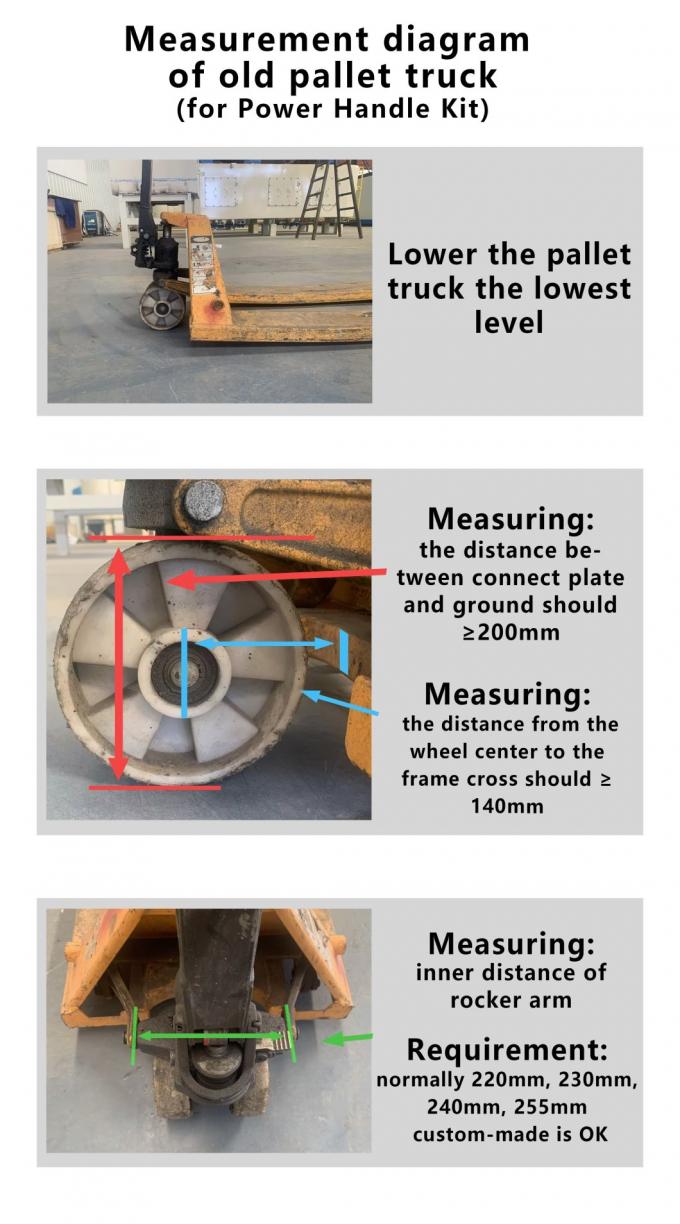 Power Traction Handle Kit Used for Retrofitting Old Pallet Trucks or Platform Trucks