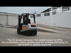 Four wheel electric forklift
