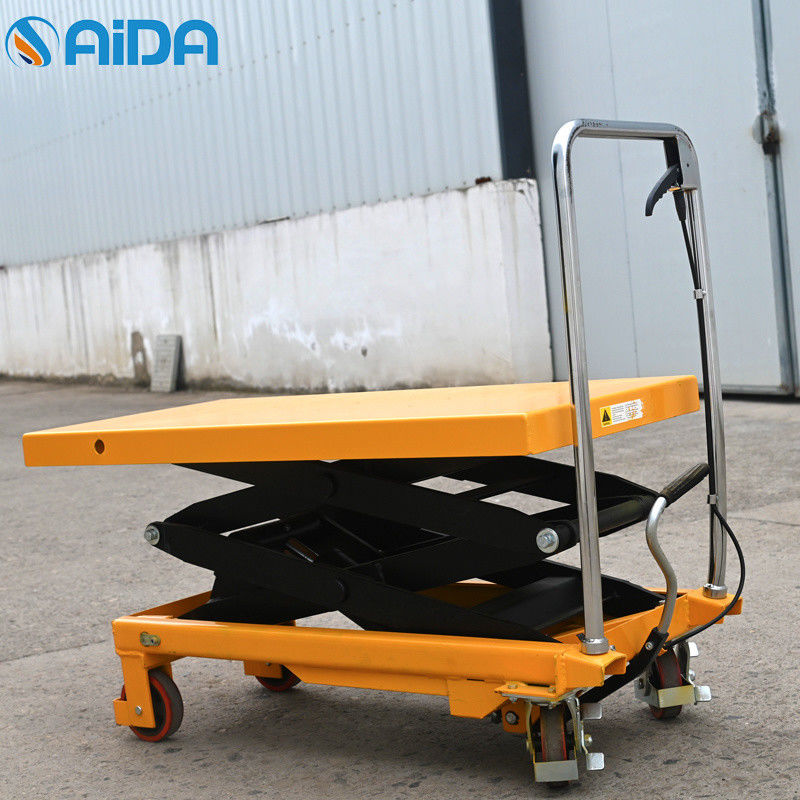 Stationary Hydraulic Scissor Lift Trolley , Insulating Scissor Jack