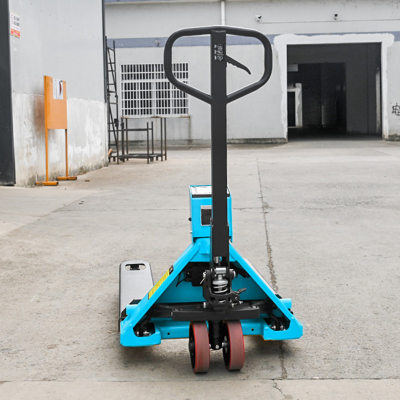 Manual Hand Pallet Truck With Printer and digital pallet scale
