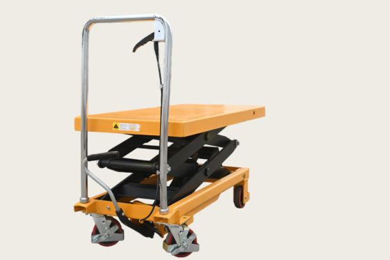 OEM Single Adjustable Scissor Lift Table , Small Hydraulic Lifting ...